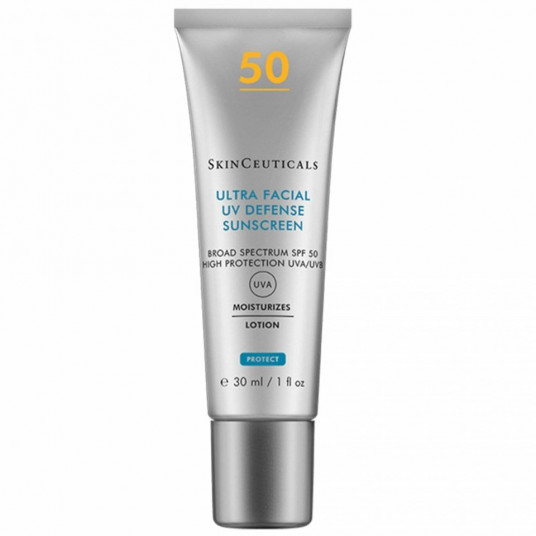 SkinCeuticals, Ultra Facial Defence, Drėkinamasis, Losjonas nuo saulės, SPF 50+, 30 ml