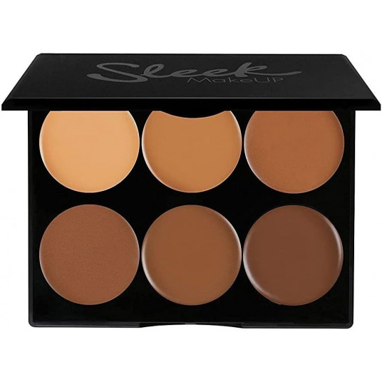 Sleek MakeUP, Contour Kit, Kontūravimo paletė, Tamsus, 12 g