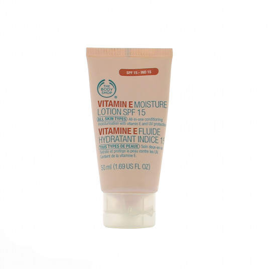 „The Body Shop“, „The Body Shop“, vitaminas E, drėkinamasis, kremas, veidui, SPF 15, 50 ml