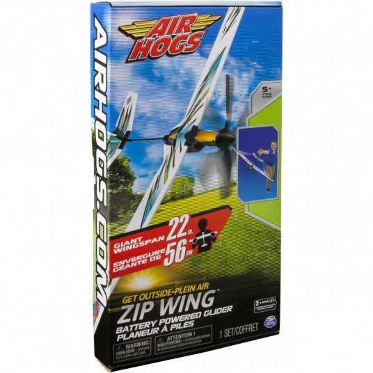 Spin Master, Air Hogs, Top Wing, Airplane, White/Light Blue, For Boys, 5+ years