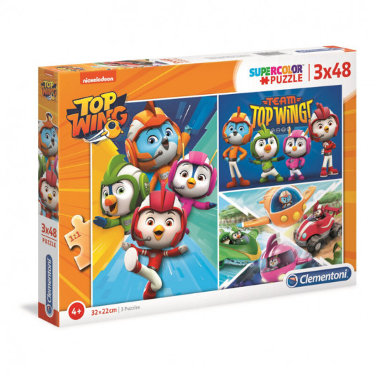 Clementoni, Top Wings, Puzzle, 3x48 pcs, For Boys, 4+ years
