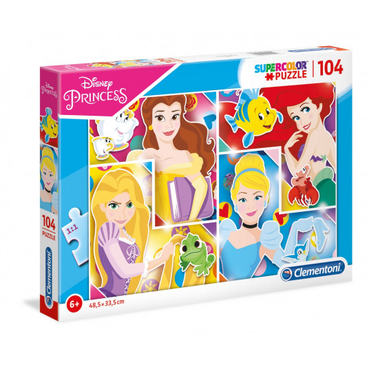 Clementoni, Disney Princess, Puzzle, 104 pcs, For Girls, 6+ years