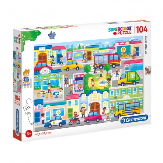 Clementoni, In The City, Puzzle, 104 pcs, For Boys, 6+ years