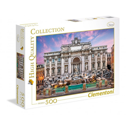 Clementoni, High Quality Collection, Trevi Fountain, Puzzle, 500 pcs, Unisex