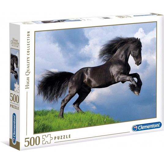 Clementoni, Aukštos kokybės kolekcija, Black Horse, Dėlionė, 500 vnt, Unisex