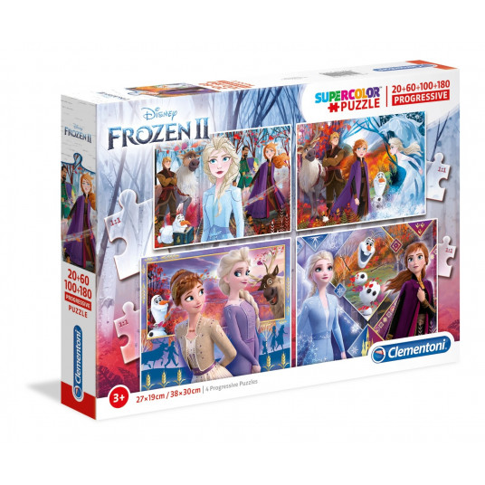 Clementoni, Supercolor, Frozen 2, Puzzle, 21411, 4 pcs, For Girls, 3+ years