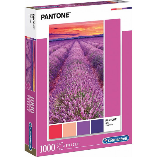 Clementoni, Pantone, Vivid Viola, Puzzle, 1000 pcs, Unisex