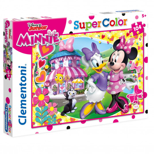 Clementoni, SuperColor, Minnie Mouse, Puzzle, 104 pcs, For Girls, 5+ years