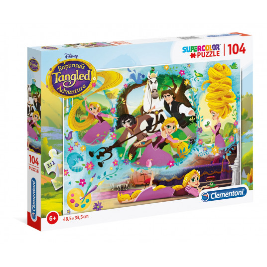 Clementoni, SuperColor, Princess Rapunzel, Puzzle, 104 pcs, For Girls, 6+ years