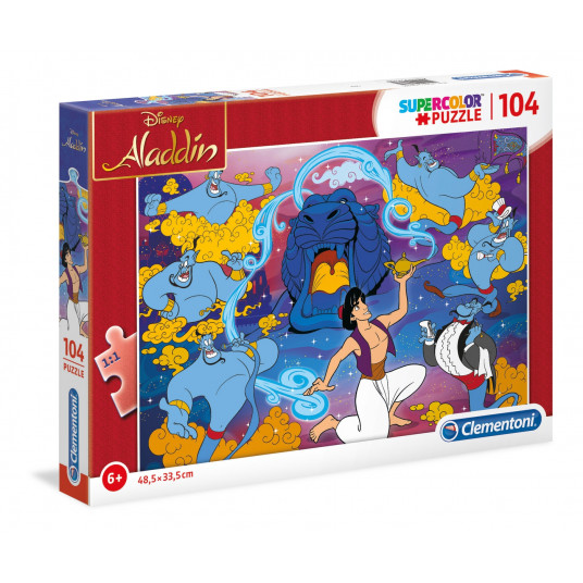 Clementoni, SuperColor, Aladyn, Puzzle, 104 pcs, Unisex, 6+ years