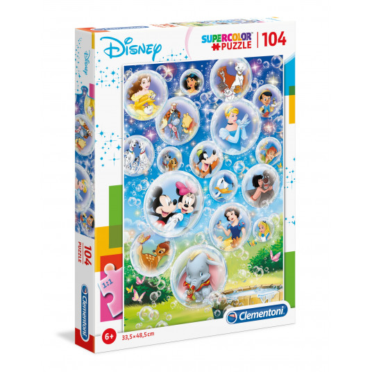 Clementoni, SuperColor, Disney Classic, Puzzle, 104 pcs, Unisex, 6+ years