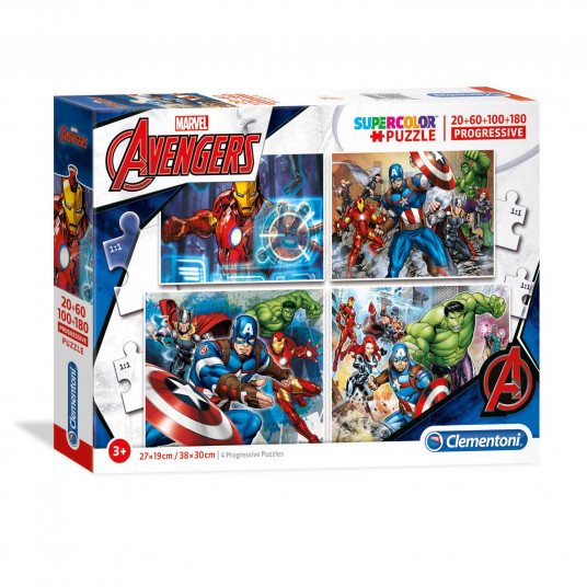 Clementoni, Marvel, The Avengers, Puzzle, 4 pcs, For Boys, 5+ years