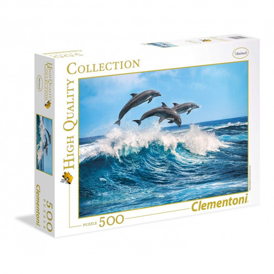 Clementoni, High Quality Collection, Dolphins, Puzzle, 500 pcs, Unisex
