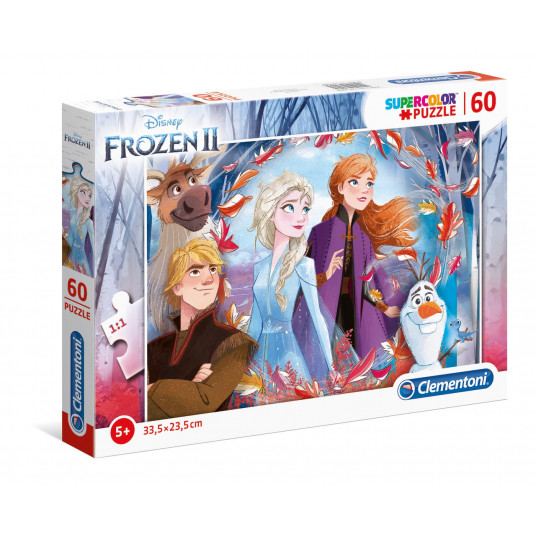 Clementoni, Supercolor, Frozen 2, Puzzle, 60 pcs, For Girls, 5+ years
