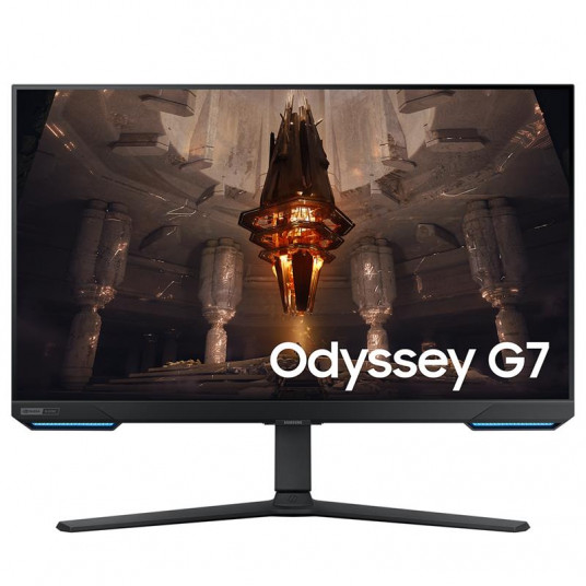  70cm/28'' (3840x2160) Samsung Odyssey G7 S28BG700EP 16:9 1ms IPS 2xHDMI DisplayPort VESA Pivot UHD 144Hz Gaming Black 