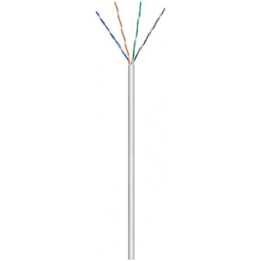 Goobay 68710 CAT 5e network cable, U/UTP, grey, 100m