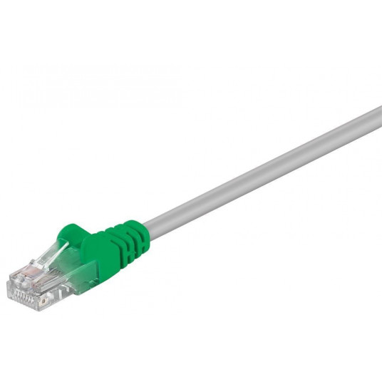 Goobay CAT 5e Crossover-patch kabelis, U/UTP 68864 5 m, pilka, žalia