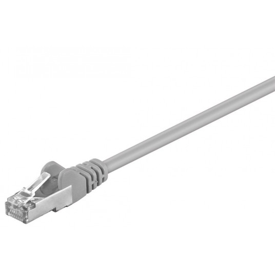 Goobay 50131 CAT 5e patchable, F/UTP, pilka, 7,5 m
