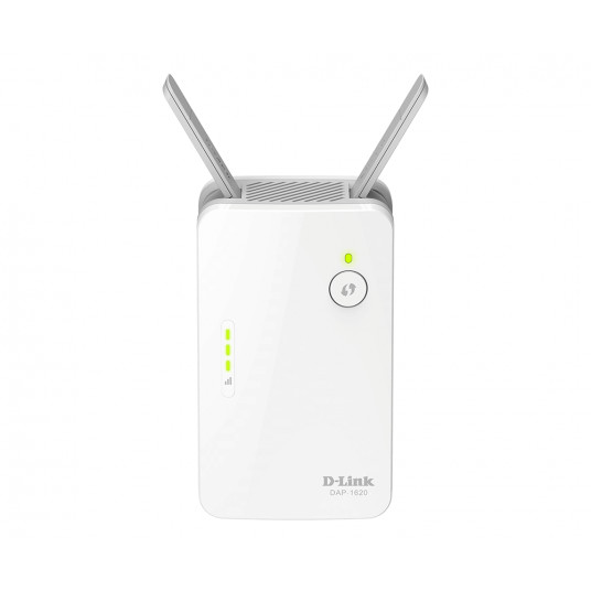 D-Link AC1300 Wi-Fi diapazono plėstuvas DAP-1620 802.11ac, 400+867 Mbit/s, 10/100/1000 Mbit/s, Ethernet LAN (RJ-45) prievadai 1, MU-MiMO Nr, Antenos tipas 2xIšorinė