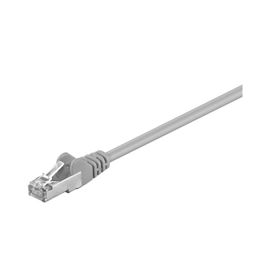 Goobay 50126 CAT 5e patchcable, F/UTP RJ45 male (8P8C), RJ45 male (8P8C), 0.5 m, Grey