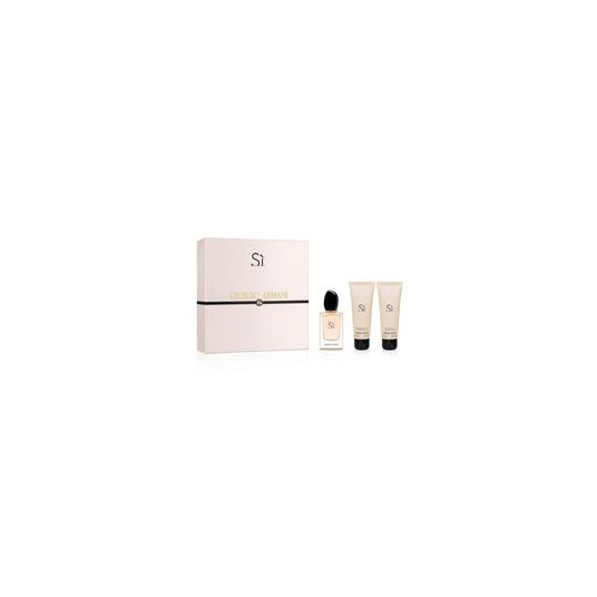 Armani Sí Gift Set EDP 50 ml, shower gel Sí 75 ml and body lotion Sí 75 ml, 50ml