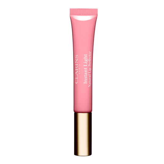 Clarins – momentinis lūpų blizgesys (natūralus lūpų tobulas) 12 ml – 01 rožių blizgesys