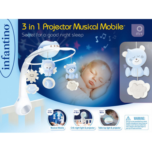 Musical carousel Infantino blue