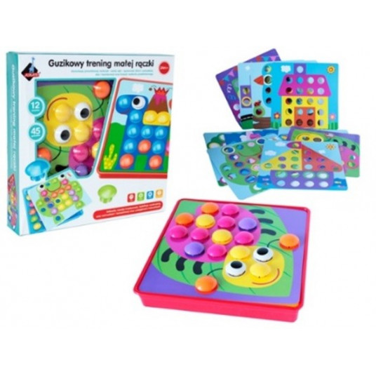 Mosaic Button-shaped training for small hand 45 thumbtacks