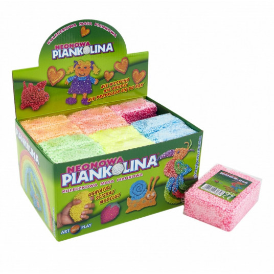 Plastic mass Piankolina Neon display 12 pcs