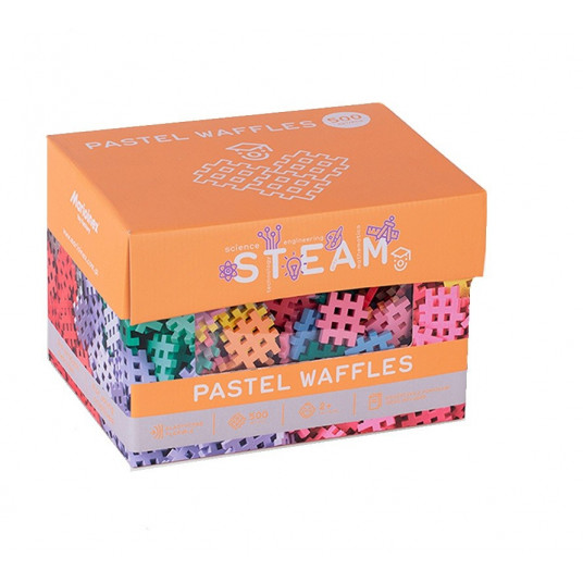 Vaflinės mini pastelinės statybinės kaladėlės 500 vnt