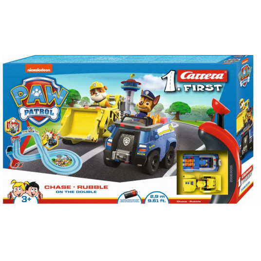 „Tor First On the Double Chase“ – griuvėsiai 2,9 m „Paw Patrol 63035 Carrera“