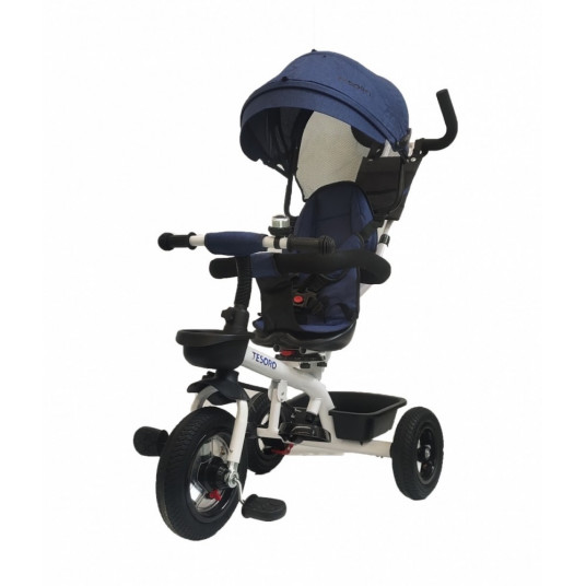 Tesoro Baby tricycle BT- 10 Frame White-Navy blu