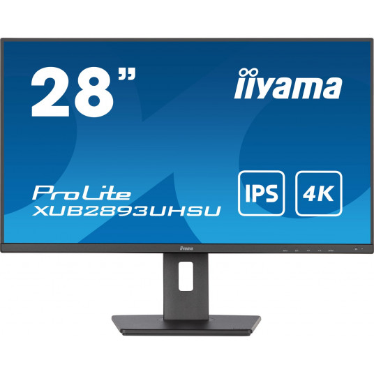  71,1cm/28'' (3840x2160) Iiyama XUB2893UHSU-B5 28IN 16:9 3ms IPS HDMI IPS UHD Black 