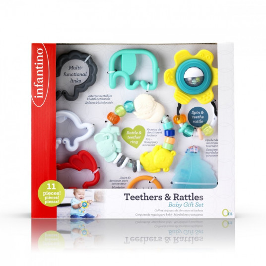 Infantino Set of first teethers 11 pcs.