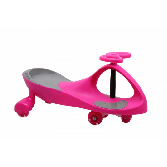 Gravity Swing Car Model 8097 Guminiai LED ratai rausvai pilki