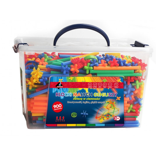 Little Genius Blocks – Tamsoje šviečiantys šiaudeliai, 900 vienetų 116549 p6