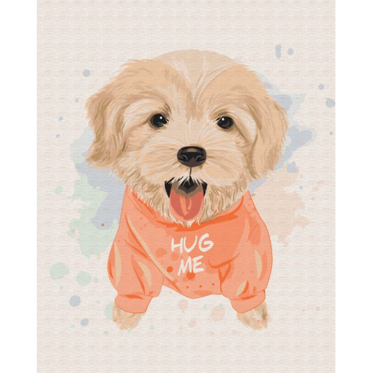 Picture Paint it ! Painting by numbers Dog buddy