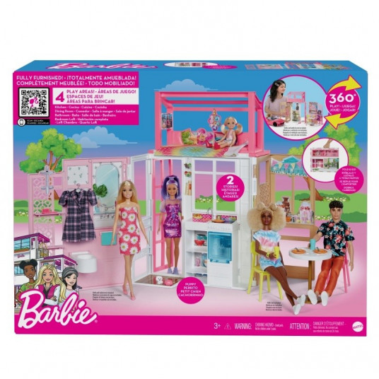 Compact dollhouse Barbie