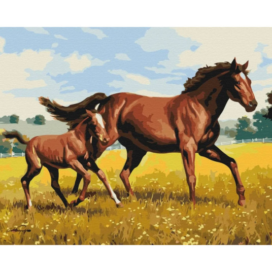 Picture Paint it - Family gallop