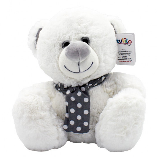 Plush toy Silver collection - Teddy bear white 25 cm