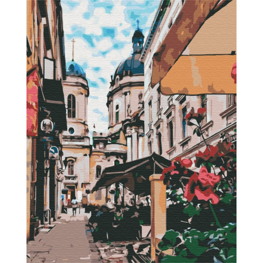Image of Paint it! Painting by numbers - Street in Lviv