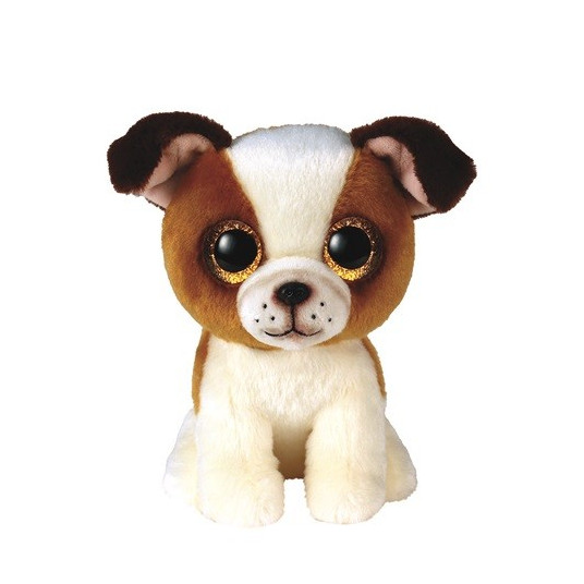 Plush toy TY Hugo Dog brown and white 15 cm