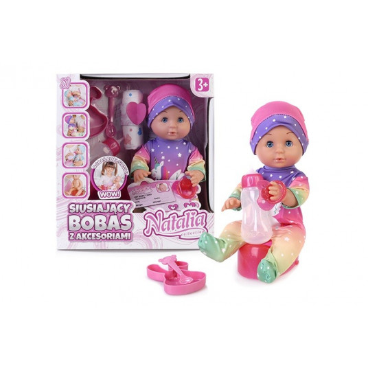 Baby doll peeing 30 cm