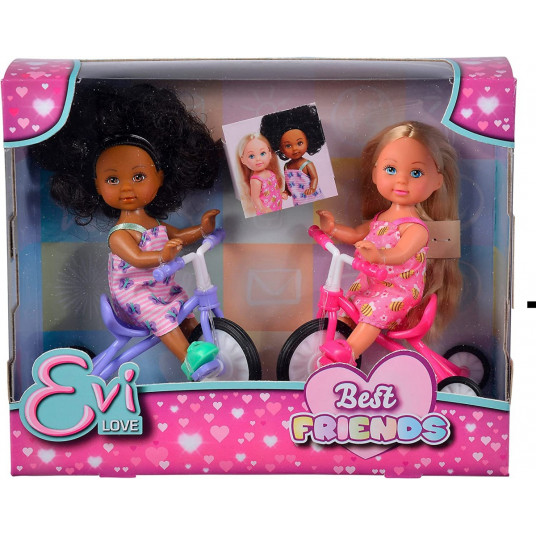 Dolls Evi Love Friends on bikes