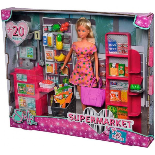 Doll Steffi Love in the supermarket