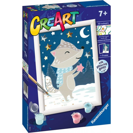 Picture Creart For children Badger among the stars