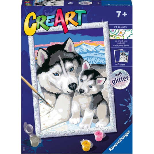 Picture Creart For children - Husky