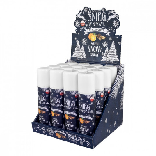 Scented spray snow display 16 pcs