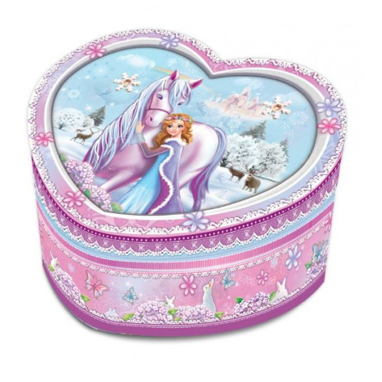 Pecoware Heart-shaped Music Box - Horse