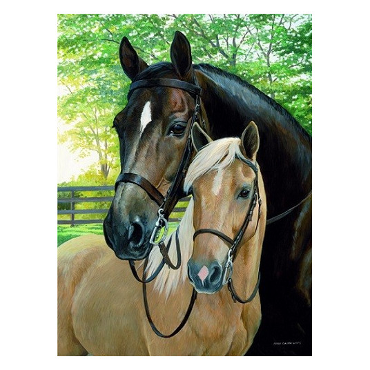 Diamond mosaic - Horses